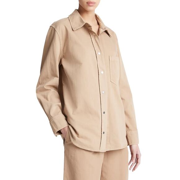 VINCE Cotton Twill Shirt Jacket Small - Picture 2 of 7